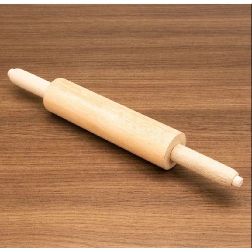 Rolo Para Massa Madeira  43 Cm