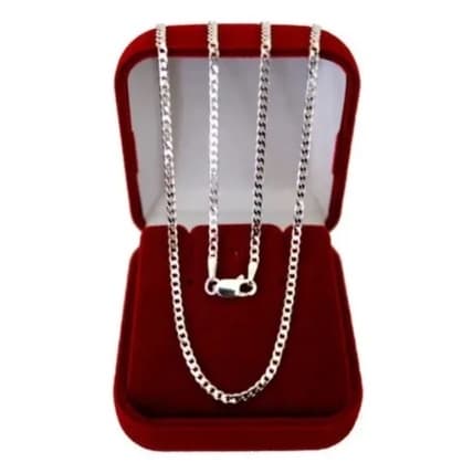 Corrente Masculina Grumet  Legítima Cordão 60 Cm Premium / Qualidade Le Bijoux banhado a prata Cordão Corrente Colar