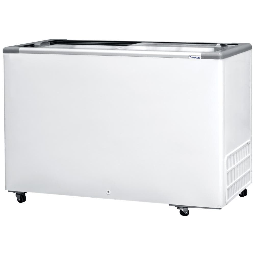 Freezer Horizontal 2 Portas Fricon 411L HCEB411V Branco, cor branca com detalhes em aço, fácil movimentação