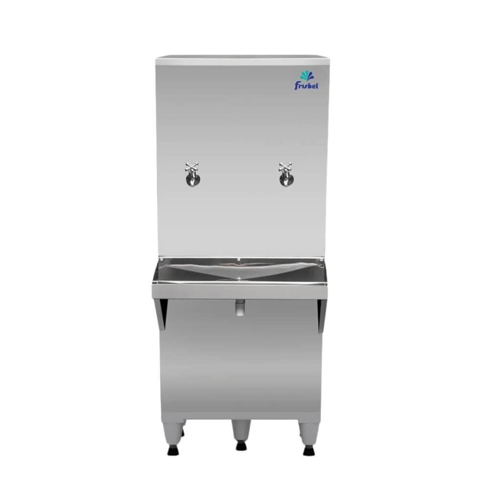 Bebedouro industrial de coluna Frisbel 50 litros aço inoxidável 127V
