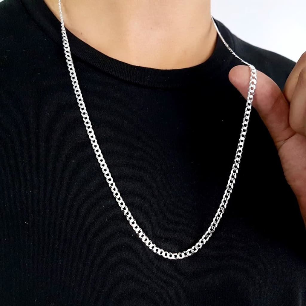Corrente Cordão 3mm Grumet Escamada  com garantia eterna 50 e 60 cm Premium / Qualidade Le Bijoux Colar Cordão Corrente 