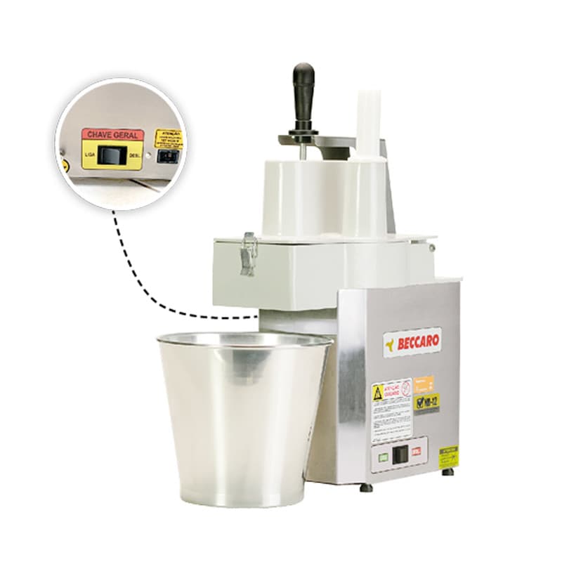 Multi Processador De Alimentos 6 Discos Profissional Inox Beccaro