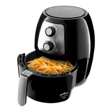 Fritadeira Sem Óleo Air Fryer 4 Litros 1500W Britânia com batatas fritas