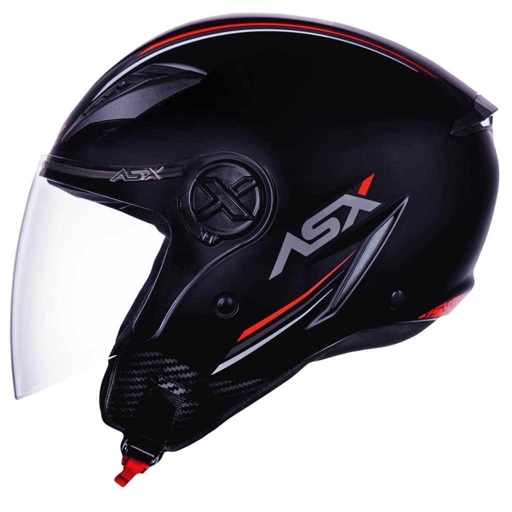 Capacete Feminino Masculino Asx Aberto City Air Preto Fosco