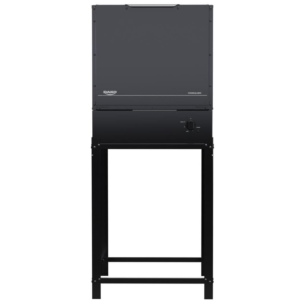 Forno Industrial Preto Dako Couraçado sobre suporte metálico