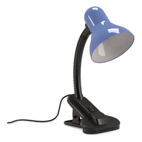 Luminária De Mesa Viking Tipo Clip 30w Azul Pregador Garra