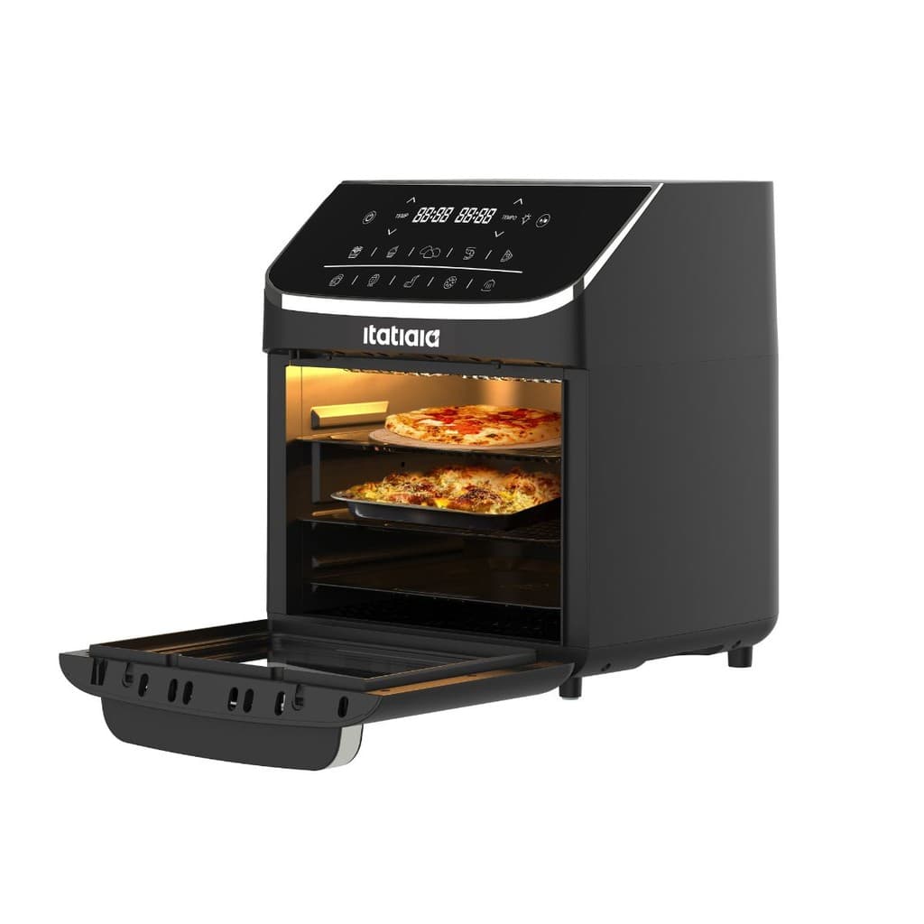 Fritadeira elétrica sem óleo Itatiaia AirFryer 12L preta