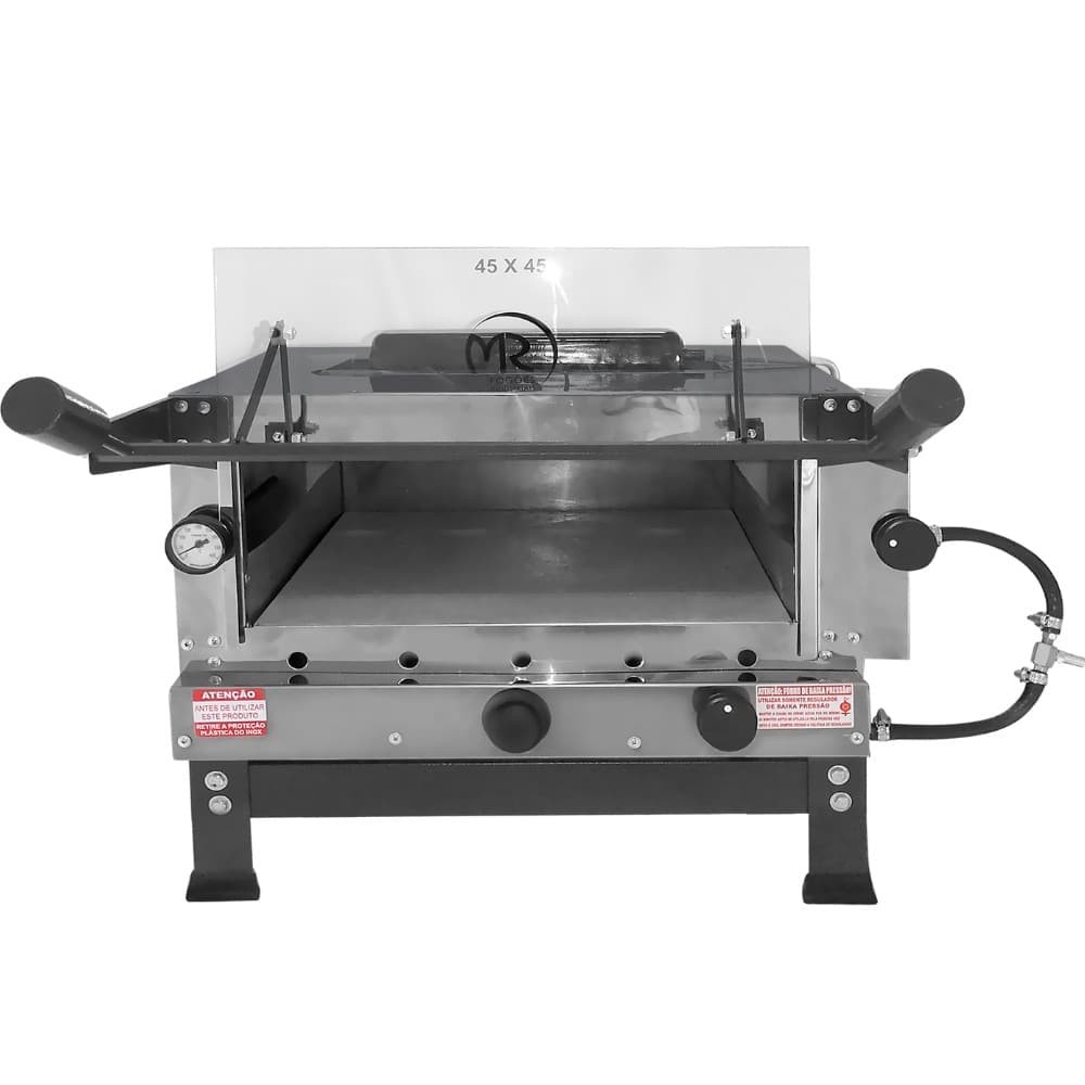 Forno de Pizza Industrial Grill de Mesa à Gás com Infravermelho 45x45cm MR Fogões