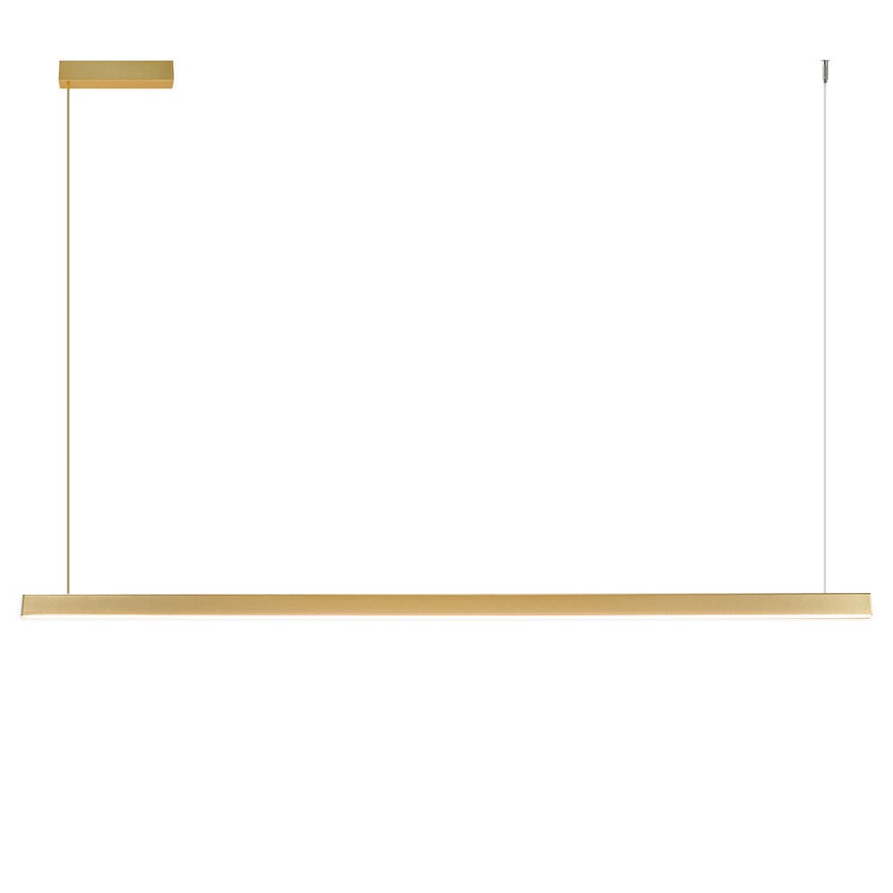 Pendente LED Linear Escritório 3000K 100cm Dourado PD2262