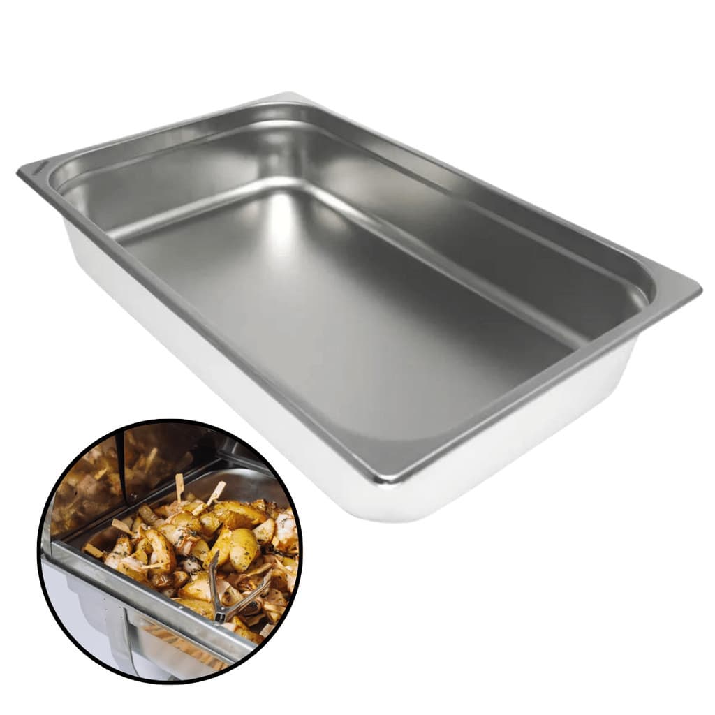 Cuba Gastronômica 53 x 32,5 x10cm Resistente Para Restaurante Sorveteria Self Service Buffet Inox Qualidade Rechauds