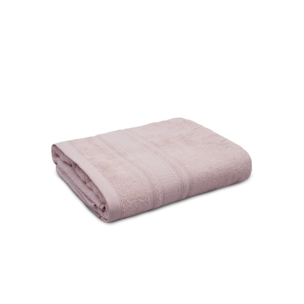 Toalha de rosto rosa pálido de algodão egípcio Memphis 50x80cm
