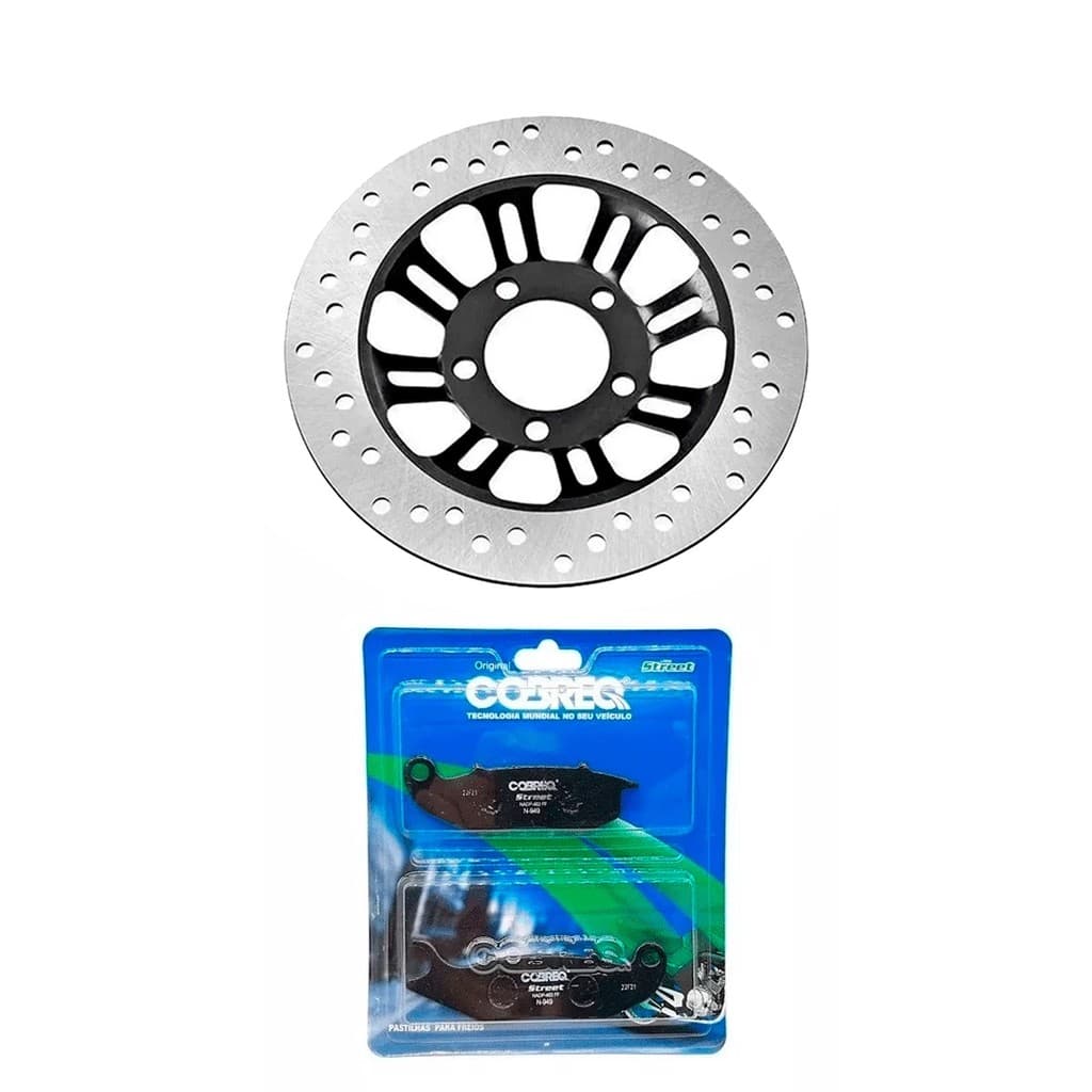 Disco De Freio Titan150 Fan 150 2009-2015 Com Pastilha Freio