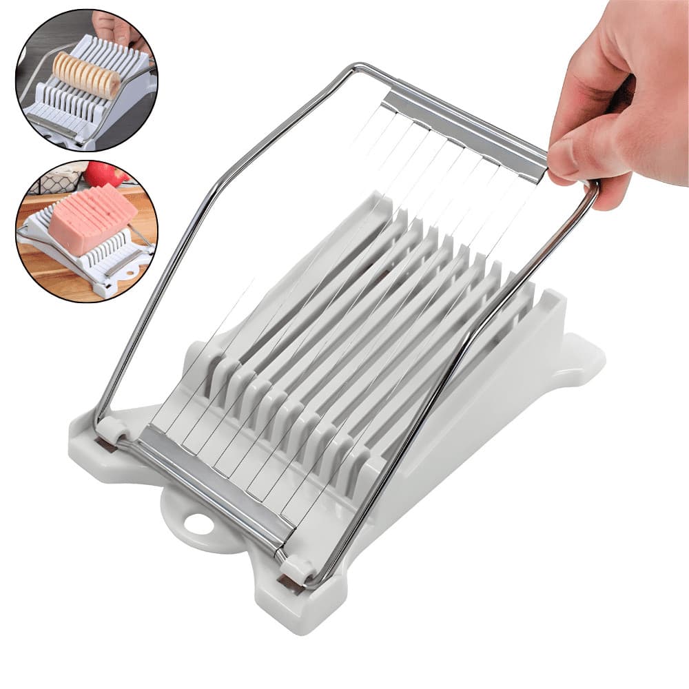 Fatiador De Queijo Profissional Inox Cortador De Frios Manual Cozinha Frutas Mussarela