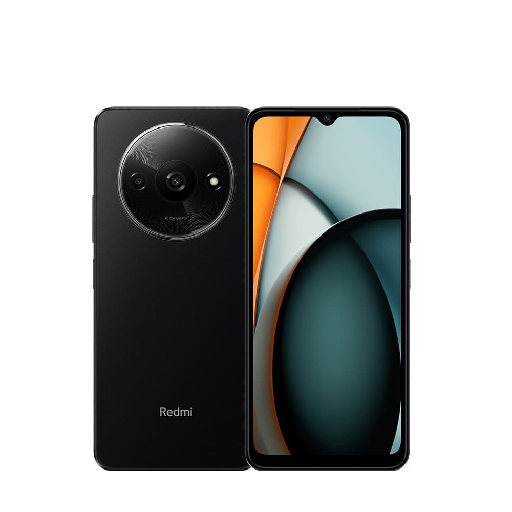 Smartphone Xiaomi Redmi A3 6,7 polegadas 128GB 4GB RAM, vista frontal e traseira, fundo branco