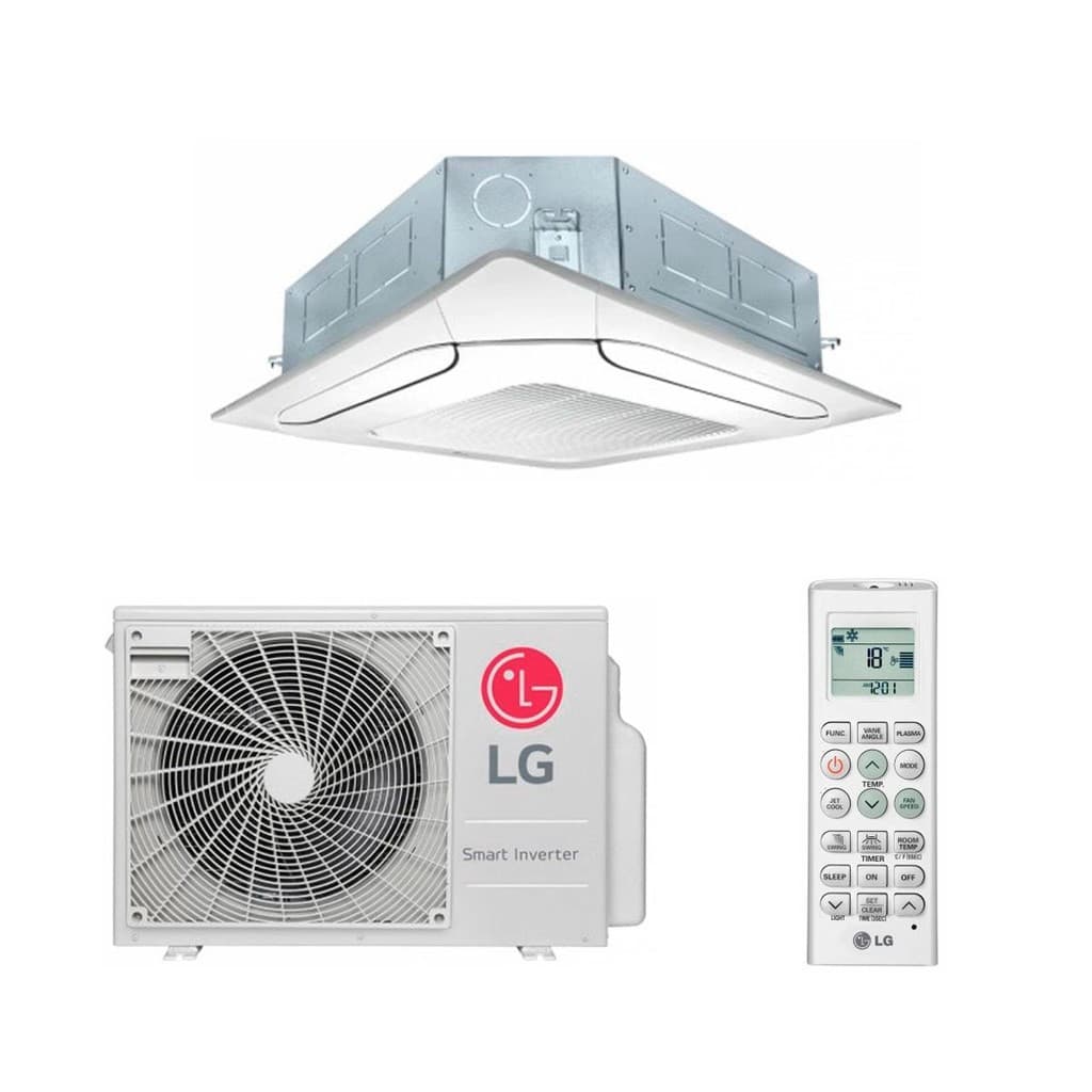 Ar Condicionado Split Cassete Inverter LG 24000 BTUs Quente frio ATNW24GPLP1 - 220V com controle remoto