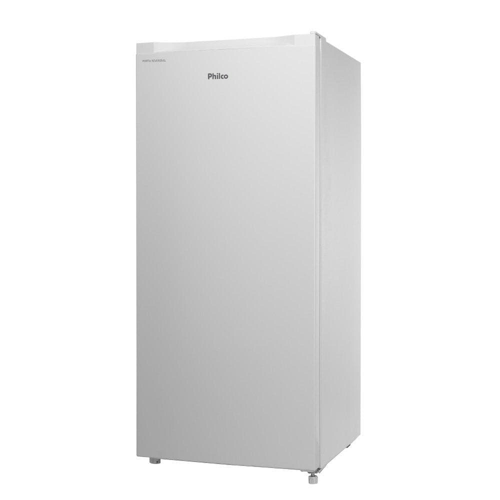 Freezer vertical Philco 147 litros branco com logo na porta