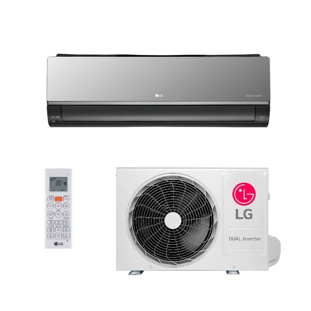 Ar Condicionado Split Hi Wall LG DUAL Inverter Voice +AI ARTCOOL 18000 BTUs Branco e Cinza