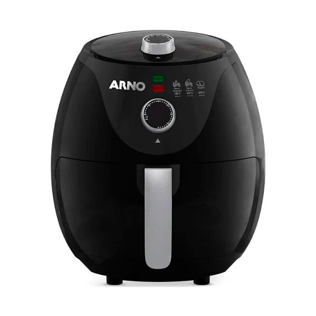 Fritadeira sem óleo Arno Airfry Easy Fry 3,2 litros 127v, cor preta, fundo branco