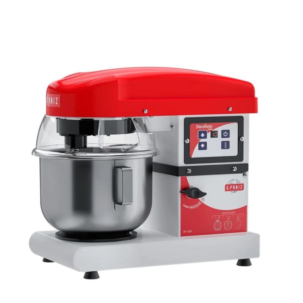 Batedeira Planetária Digital Bambina Industrial 5 Litros Branca BP 05 G Paniz