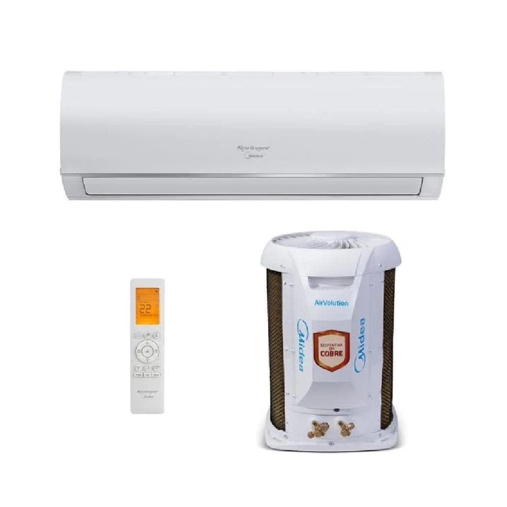 Ar Condicionado Split Springer Midea Airvolution 22000 BTUs Branco com Controle Remoto e Unidade Externa
