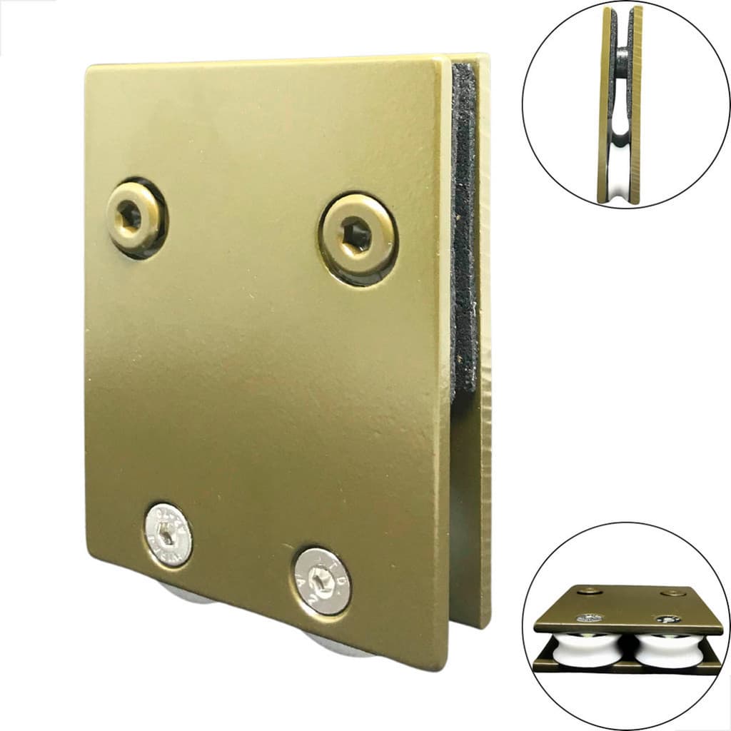 Carrinho Duplo  Trilho Invertido Côncava 1126 Dcp Bronze