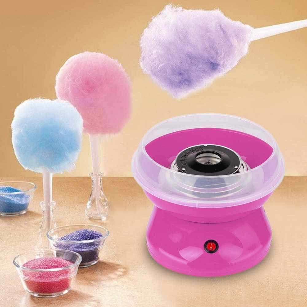 Máquina de Algodão Doce Portátil 110v 220 com Algodões Doces Coloridos