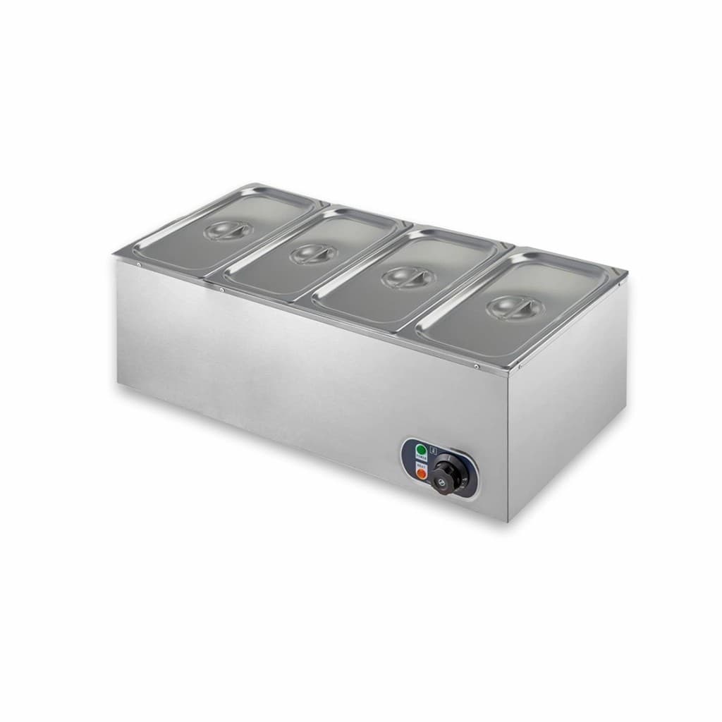 Rechaud Retangular quente 14L Com 4 Cubas 1/3 Gourmet Zprc04