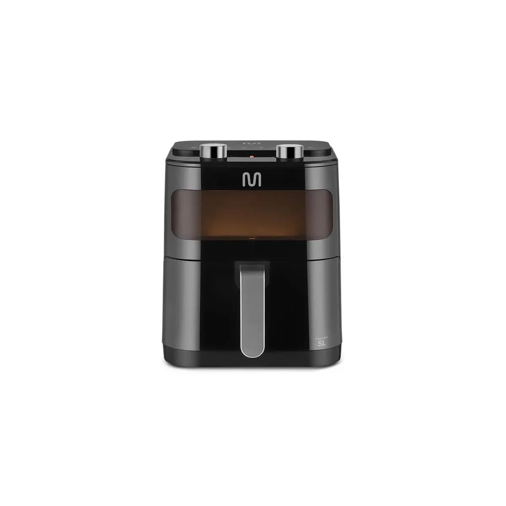 Fritadeira Air Fryer Multilaser Digital 5L com Visor e 1500W - Imagem frontal