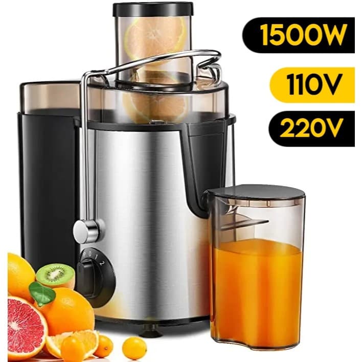 Espremedor Elétrico 1500W Suco da Fruta Natural Extrator Juicer 110v