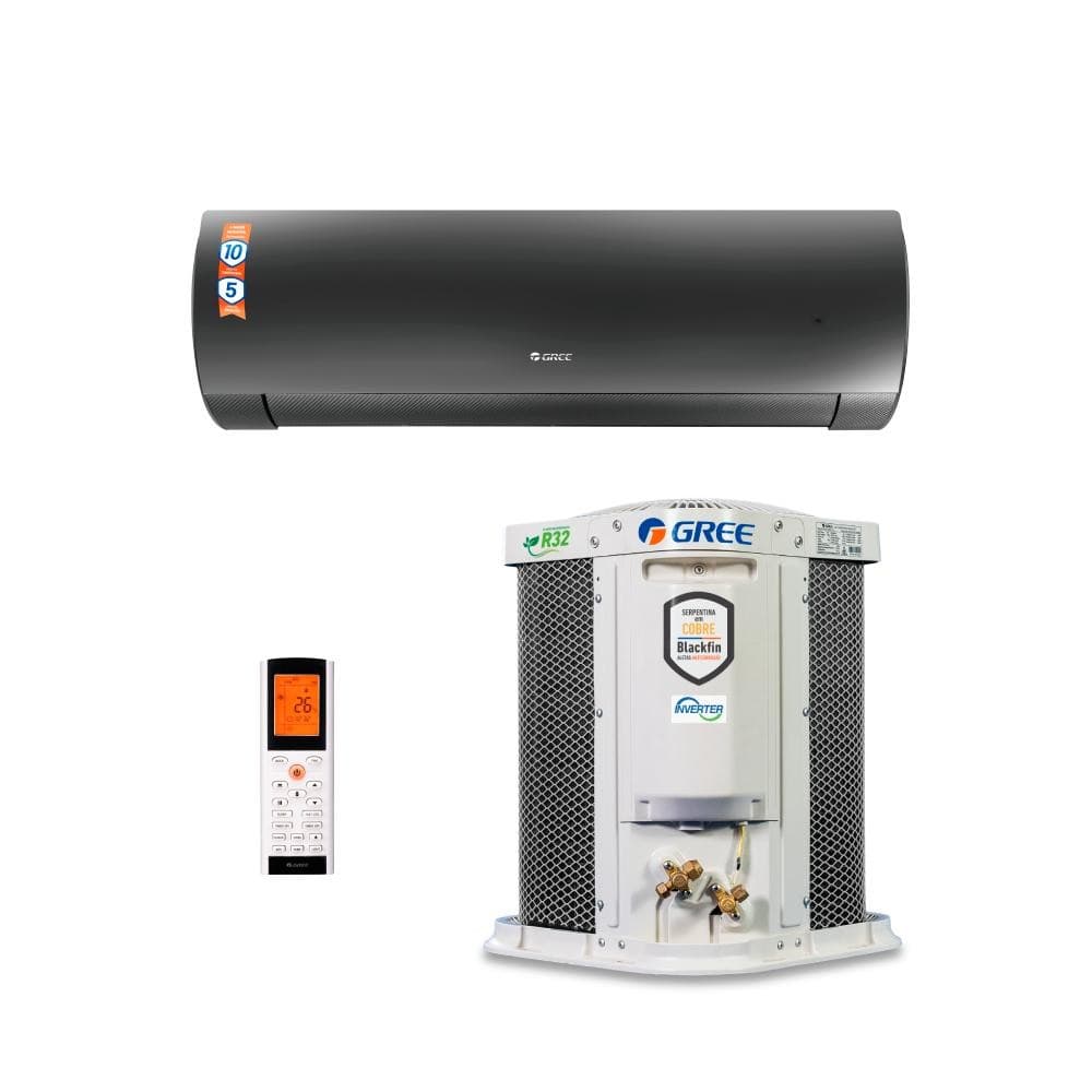 Ar Condicionado Split Inverter Gree G-Diamond 18000 BTUs Branco e Preto