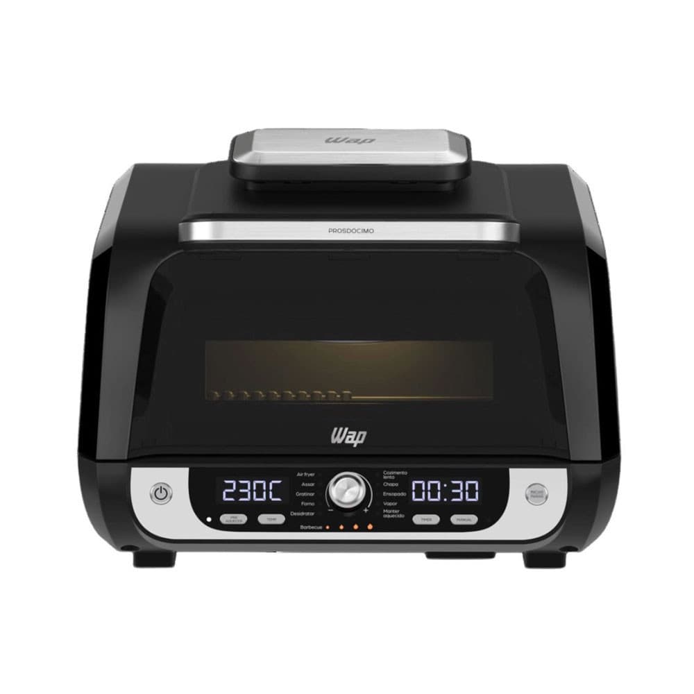 Fritadeira Elétrica Air Fryer Barbecue Digital 10L WAP FW009626 Preto