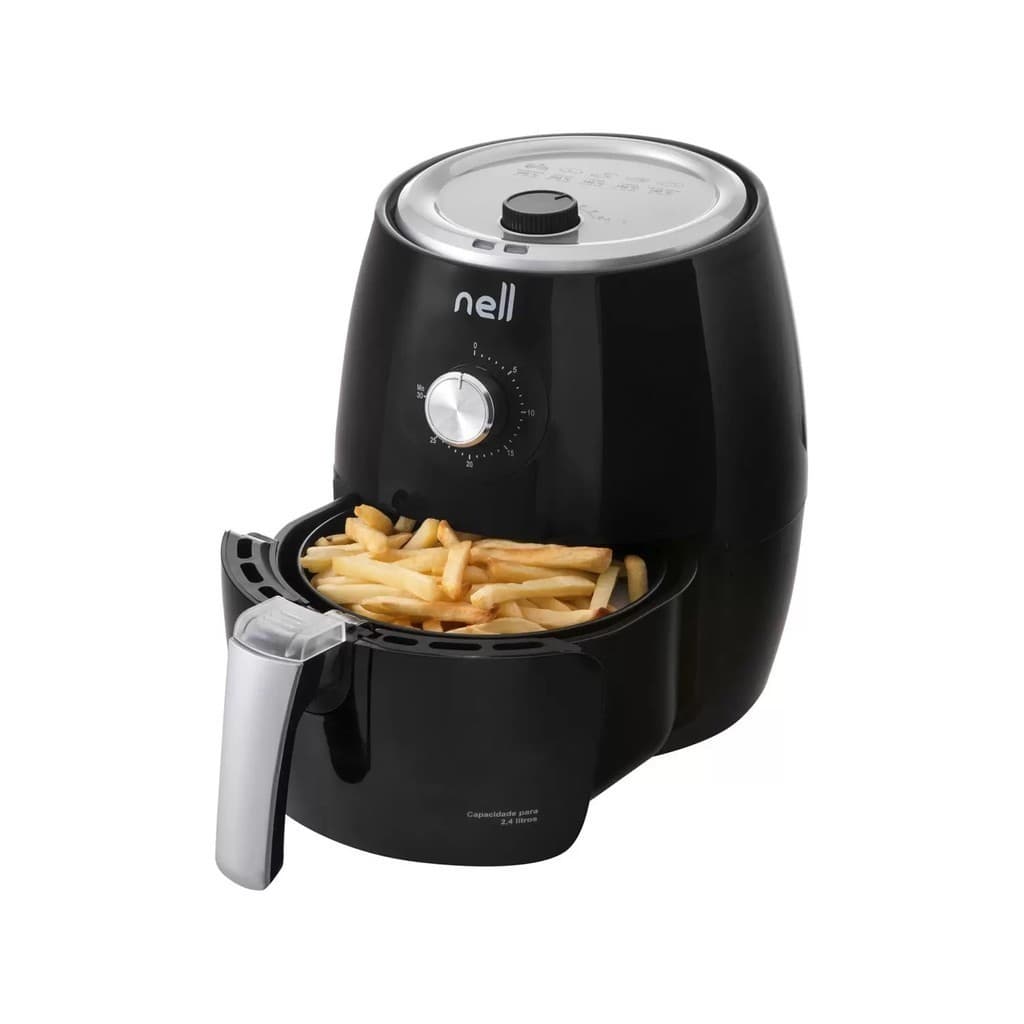 Fritadeira Elétrica Nell 2,4L com Batatas Fritas - Preto
