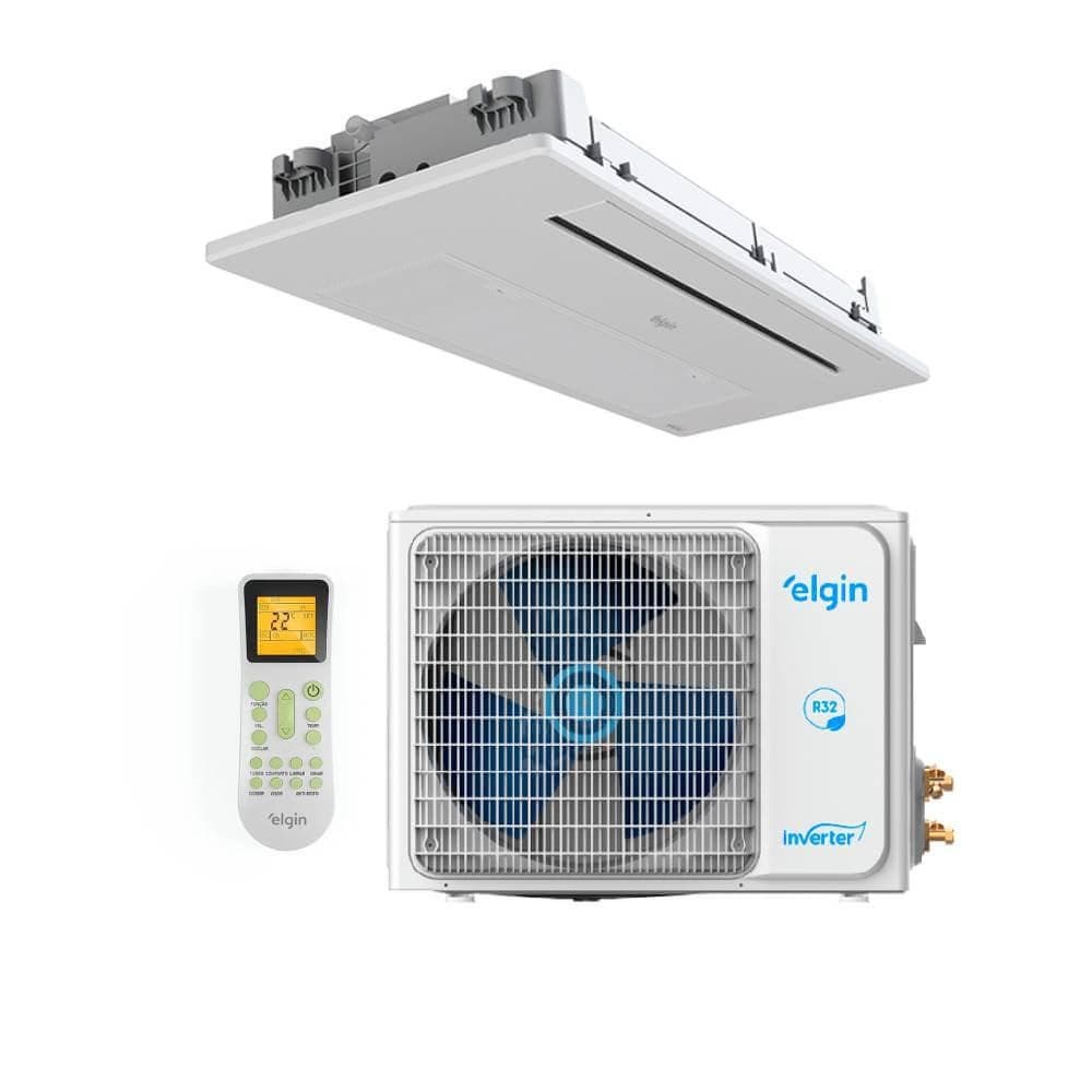 Ar Condicionado Split Cassete Inverter Elgin One Air 12000 BTUs Quente/Frio 220V