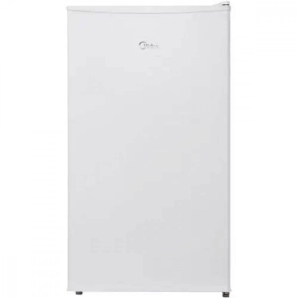 Frigobar 93L Midea Mrc10B branco em fundo branco