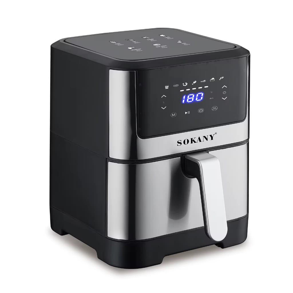 Air Fryer Fritadeira Elétrica Tela LCD Touchscreen 1800W 7 Litros Sokany SK02