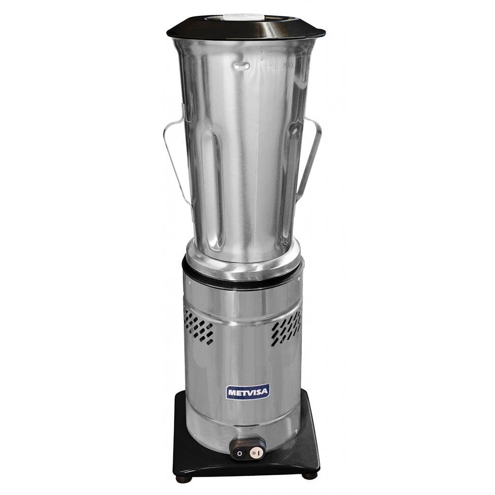 Liquidificador industrial Metvisa 6 litros 220V LQL.6 em aço inoxidável com base preta