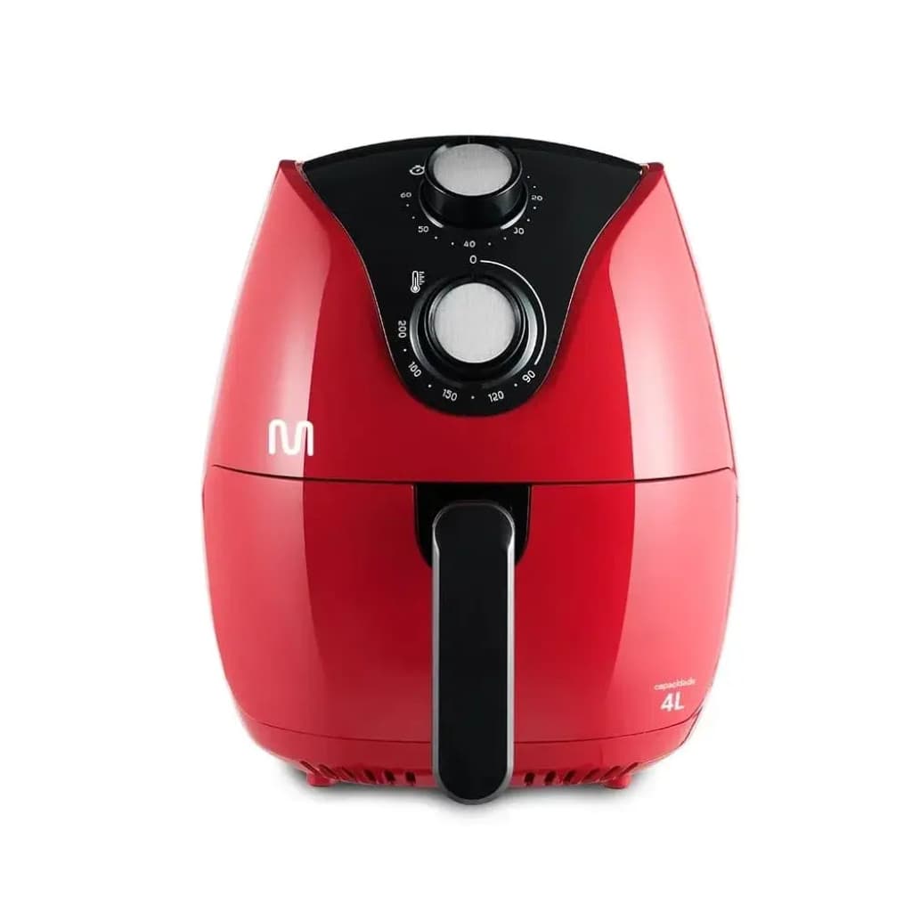 Fritadeira de ar vermelha 4 litros 1500W 220V CE084 Multilaser