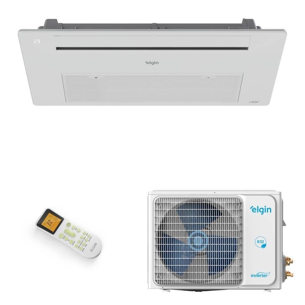 Ar Condicionado Split Cassete Elgin 1 Via One Air 12000 BTUs Quente e Frio Inverter 220V