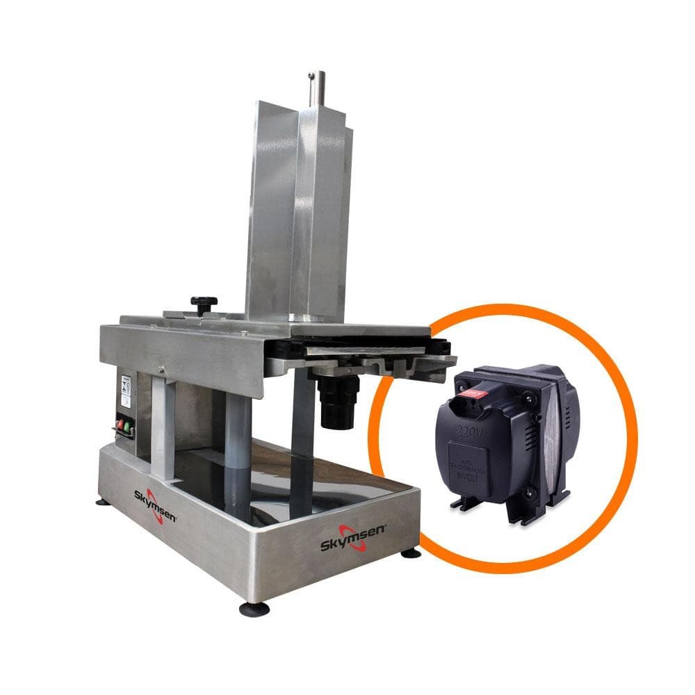 Cortador de frios automático comercial Skymsen 260mm FFA Bivolt com transformador