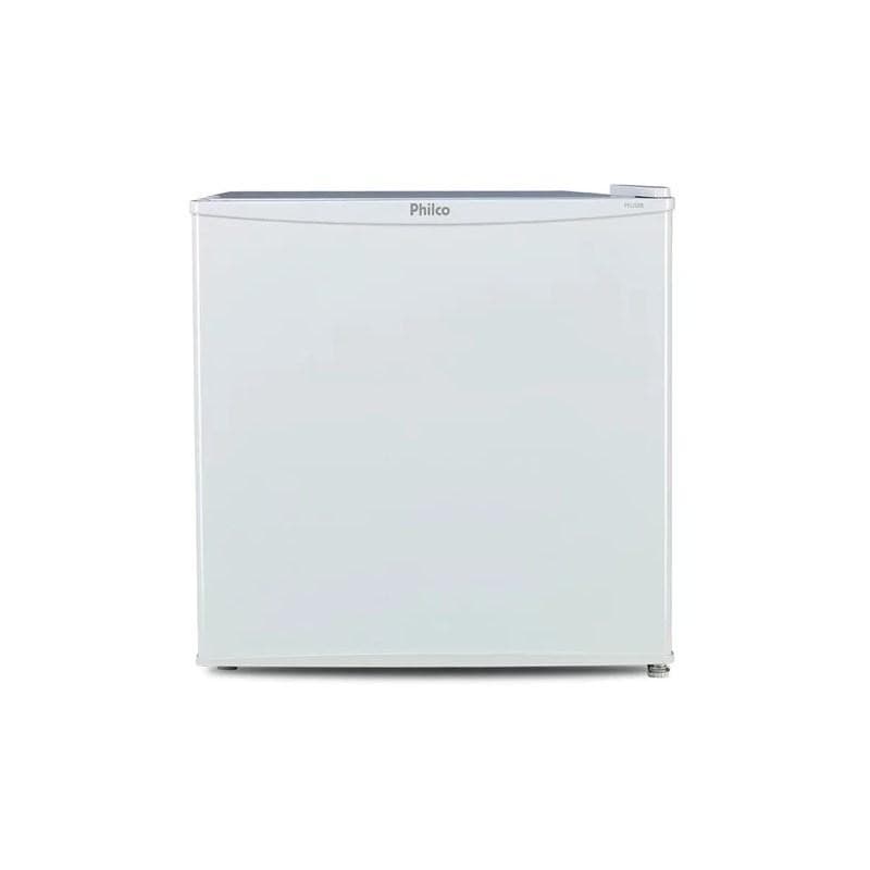 Frigobar Philco 45L PFG50B branco em pé contra fundo branco