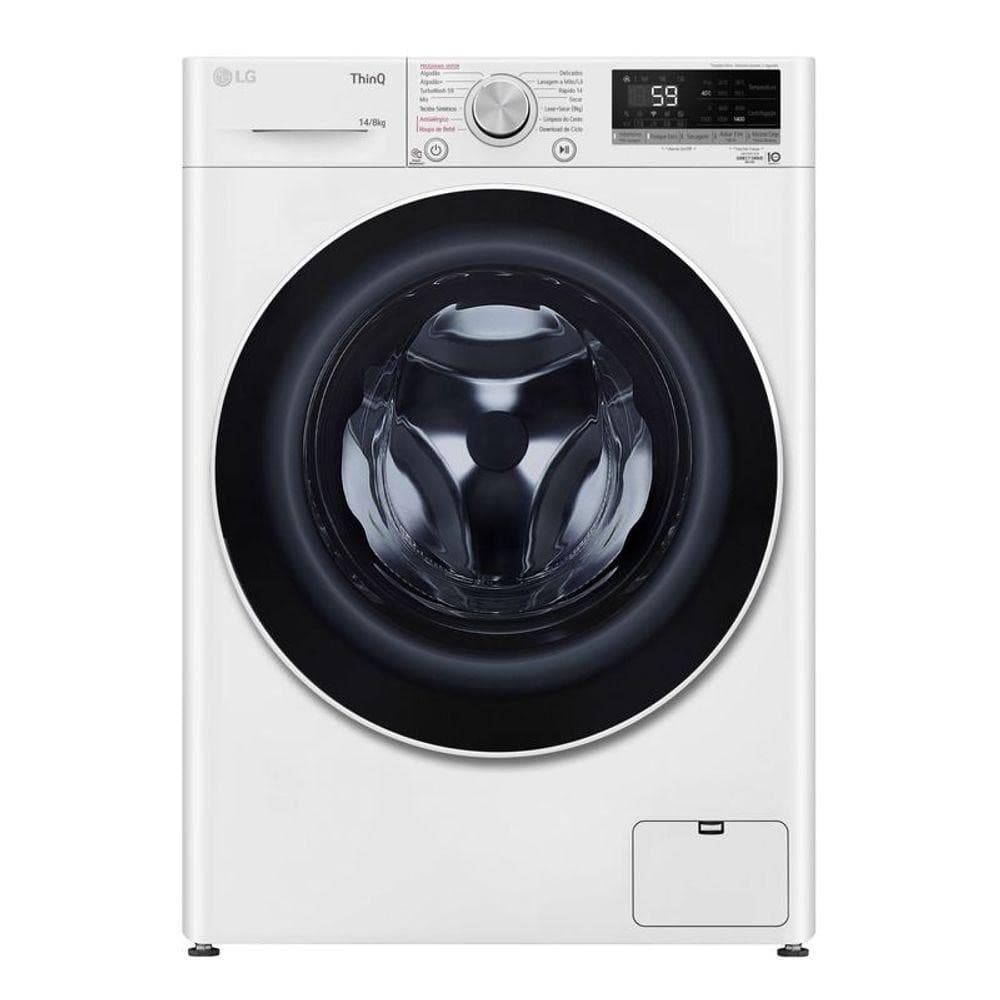 Lava e Seca LG Smart VC4 14kg Branca com display digital
