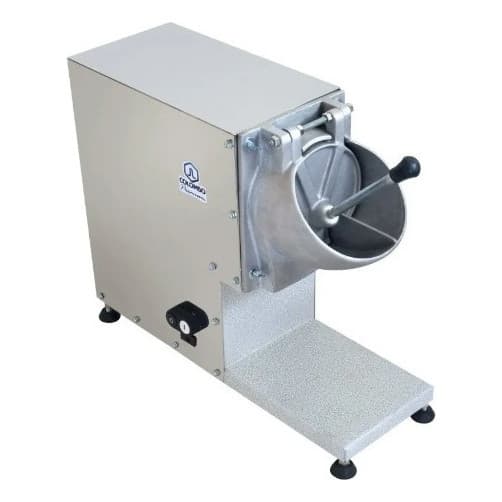 Ralador industrial de coco e queijos com 3 lâminas, aço inoxidável, base com rodas