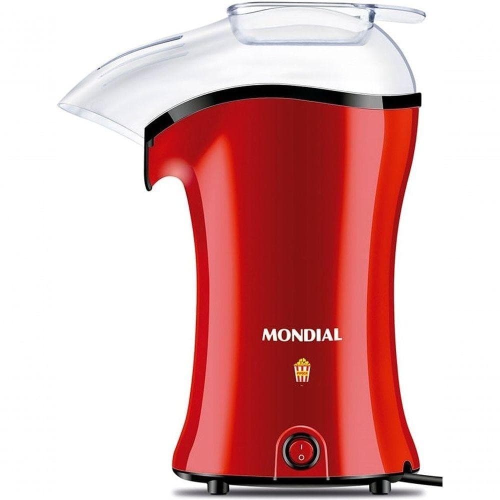 Pipoqueira Eletrica Mondial 1200w Com Colher Dosadora Vermelho 220V