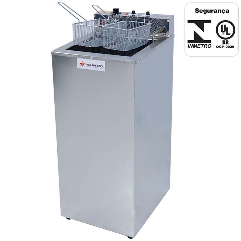 Fritadeira Elétrica Industrial Gabinete 23 Litros Fritador Água e Óleo SFAO5 - Venâncio 220V