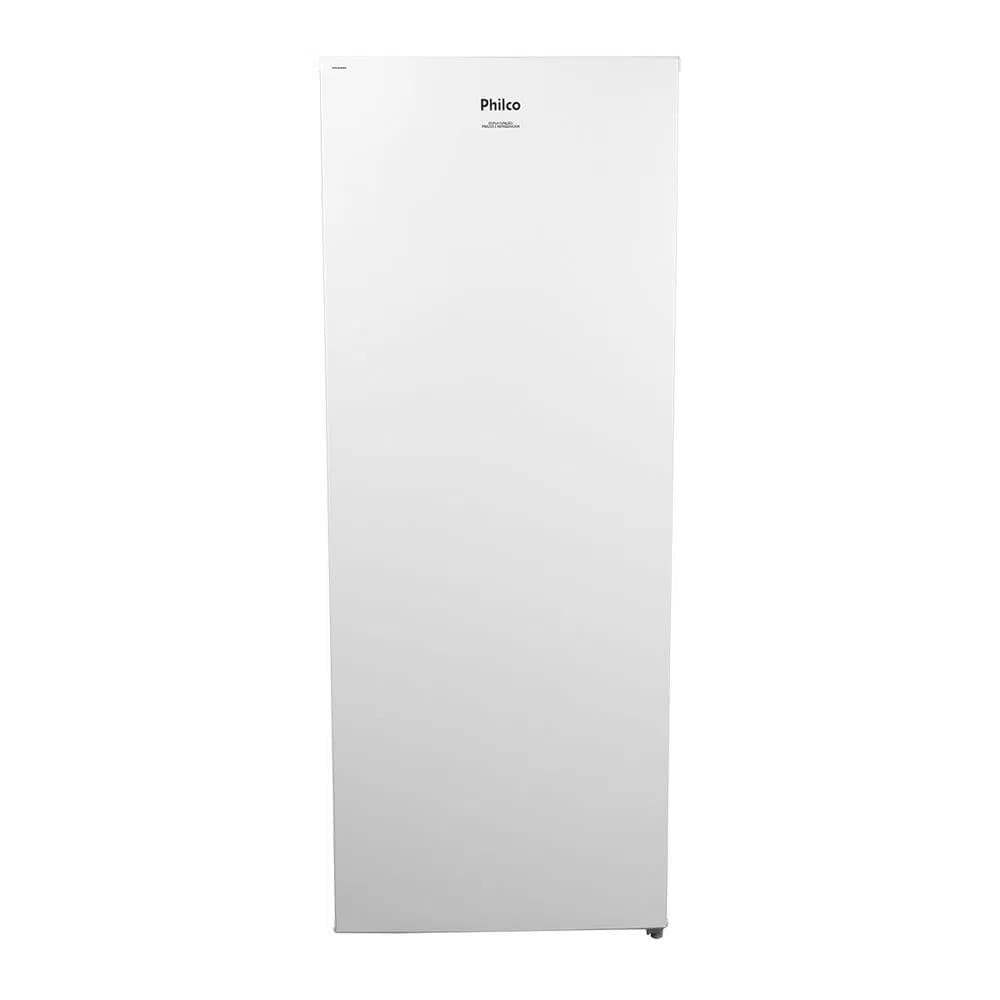 Refrigerador vertical branco Philco 201 litros, 2 em 1, porta frontal