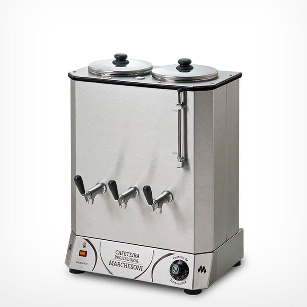 Cafeteira Profissional Marchesoni 12 Litros em Aço Inox com Controle de Temperatura