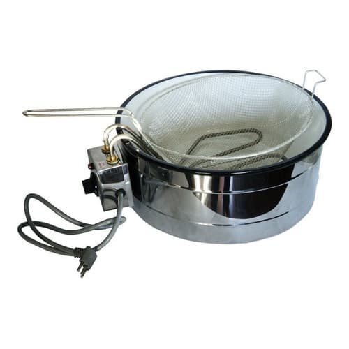 Fritadeira Elétrica Industrial Grande 7L com Tacho Esmaltado 220V