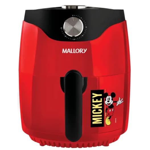Fritadeira elétrica Mallory 1200W Mickey Mouse vermelha e preta 3L Luxx