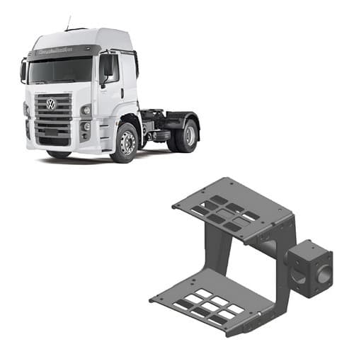 Suporte de escada de dois degraus para caminhão Volkswagen Constellation 13.180 a 24.320
