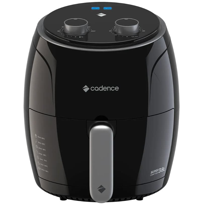 Fritadeira Elétrica Cadence Super 3.8L Luxx Black 1300W